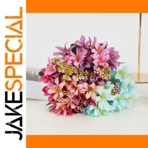 Vibrant Artificial Silk Lily Bouquet 30cm