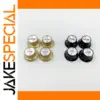 Aluminum Guitar Knob Caps Set in Black & Gold