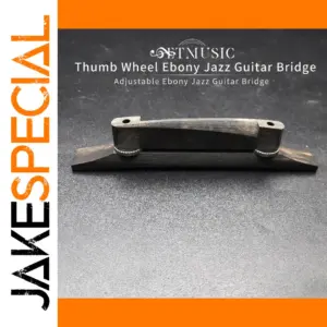 Ebony Jazz Guitar Thumb Wheels Set