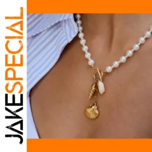 Ocean-Inspired Stainless Steel Necklace