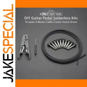 Solderless Guitar Patch Cable Kit with 10 Jacks