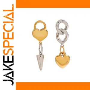 Stylish Unisex Stainless Steel Earrings Set