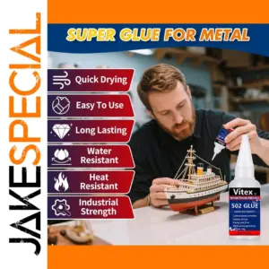 Waterproof Metal & Plastic Super Glue 20g Pack