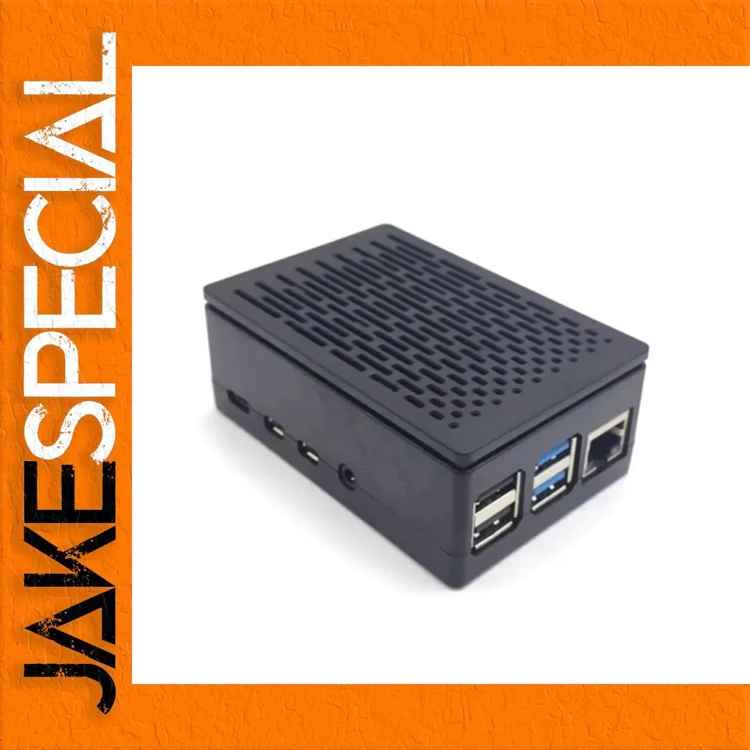 Black ABS Raspberry Pi 4B Case Shell 1 Black ABS Raspberry Pi 4B Case Shell