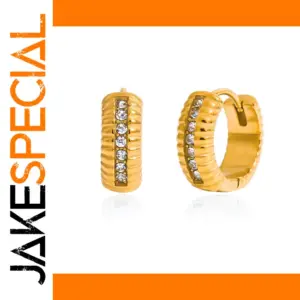 Stainless Steel Crystal Clip Earrings Model JDE0306076