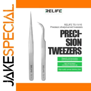 High-Precision Stainless Steel Tweezers TS-11 and TS-15