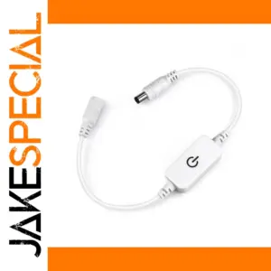 White 12V–24V LED Dimmer Switch with Touch Sensor