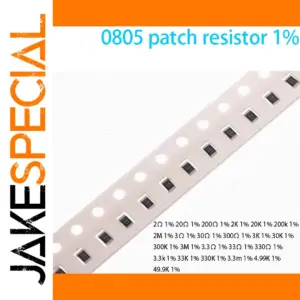 Set of 100 0805 SMD Resistors with 1% Tolerance