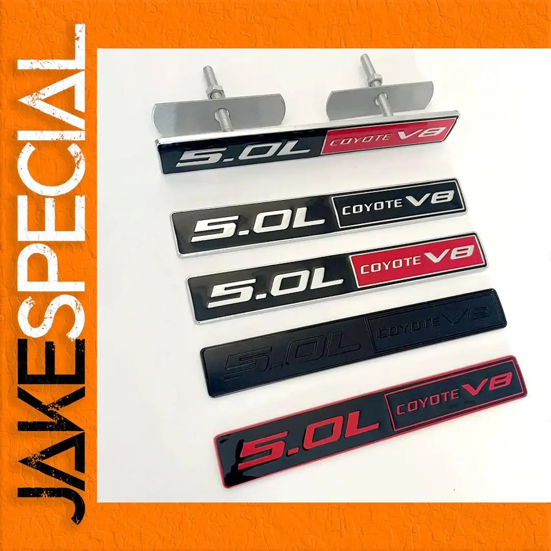 5.0 COYOTE V8 Alloy Badge for Ford Vehicles 1 5.0 COYOTE V8 Alloy Badge for Ford Vehicles