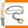 Stainless Steel Gold Horseshoe Necklace