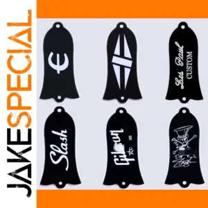 Black Bell-Shaped Guitar Cover Plates for Gibson Models