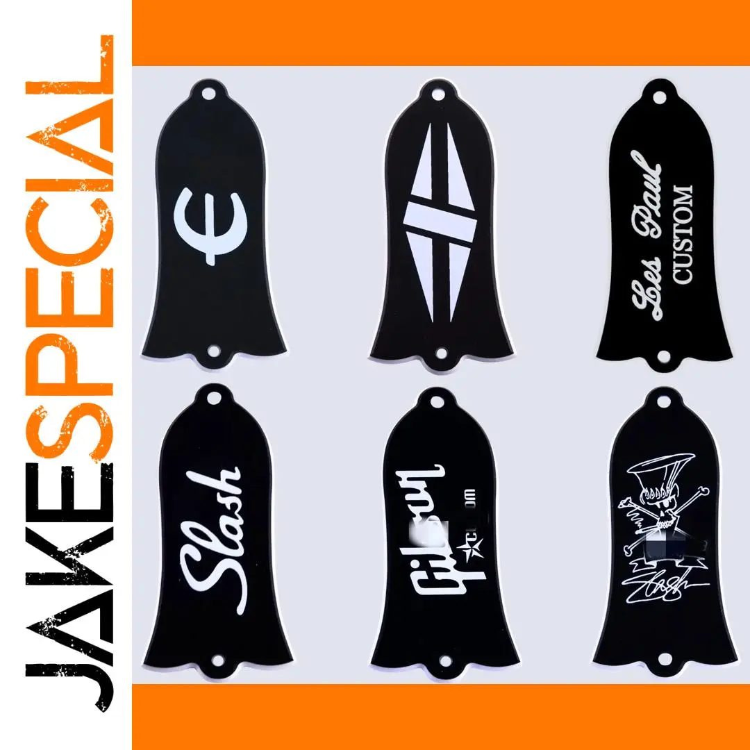 Black Bell-Shaped Guitar Cover Plates for Gibson Models 1 Black Bell-Shaped Guitar Cover Plates for Gibson Models