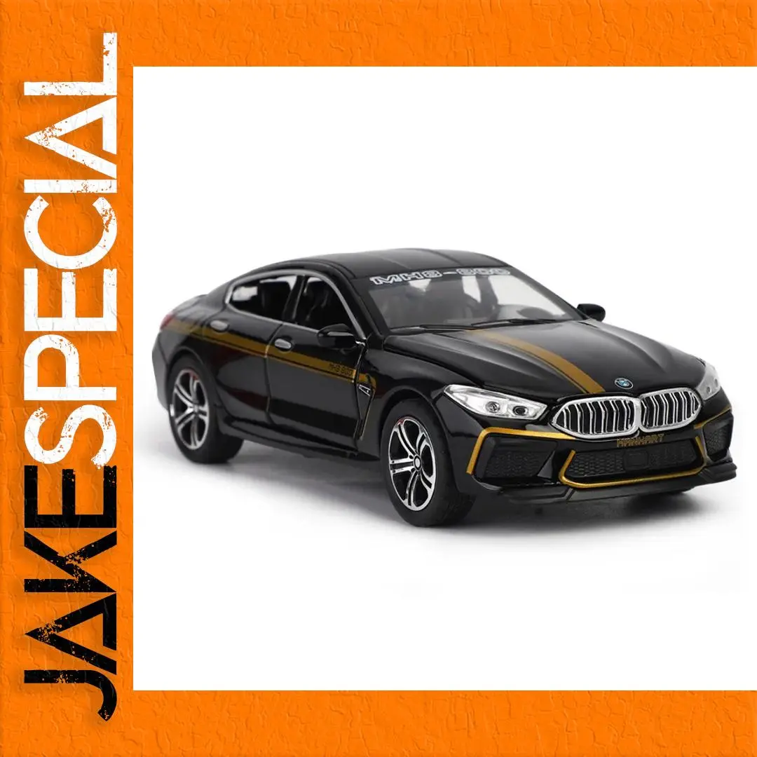 Black and Gold Alloy Model Car 1:32 Scale 1 Black and Gold Alloy Model Car 1:32 Scale