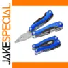 HW002 Portable Blue Multitool with Stainless Steel Tools