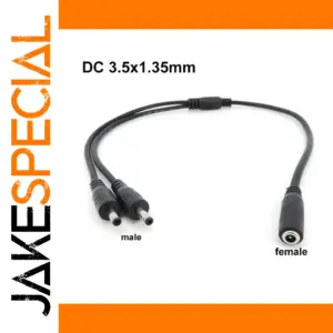 12V DC Power Y Splitter Cable for CCTV