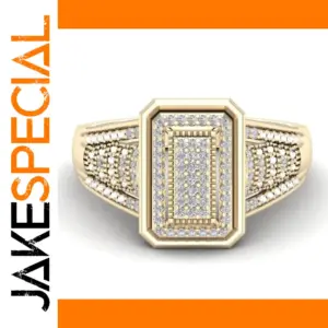 Gold Geometric Ring for Women and Men