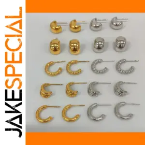 Minimalist Stainless Steel Earrings Collection