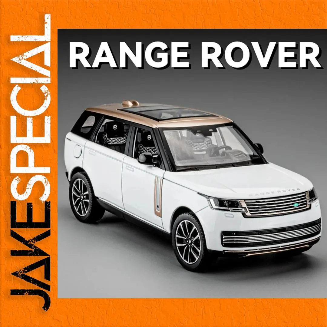 White Range Rover Diecast Model 1:24 Scale 1 White Range Rover Diecast Model 1:24 Scale