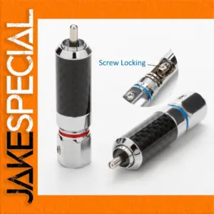 Rhodium RCAs with Carbon Fiber Shell (Set of 4)