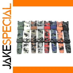 Camouflage Silicone Watch Strap for GST-W300