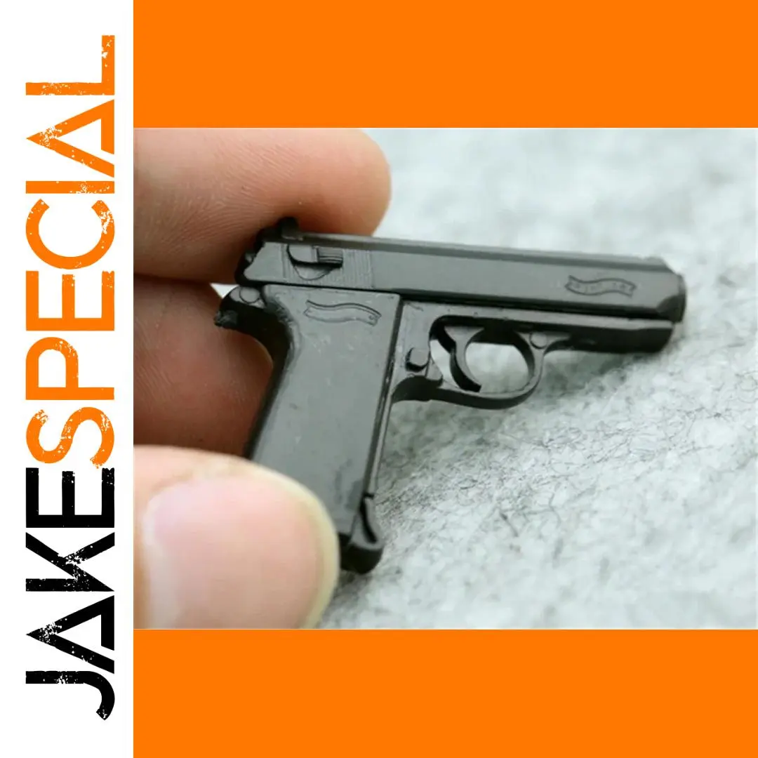 1/6 Scale Black PPK Pistol Model for Collectors 1 1/6 Scale Black PPK Pistol Model for Collectors