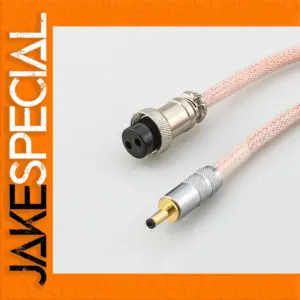 Pink OCC Copper Power Cable for Audio Devices