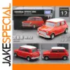 Vibrant Red Mini Morris Diecast Model
