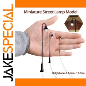 Miniature Street Lamps Set for HO Scale Dioramas