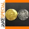 Mythology Pendant in Gold & Silver, 22.5mm