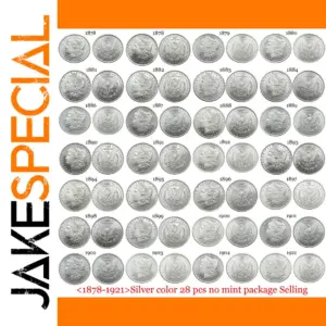 Vintage Morgan Silver Replica Coin Set (28 Pieces)