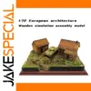 European Farm Scene Model 1/72 Scale Wooden Kit
