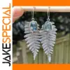 Vintage Boho Layered Leaf Earrings for Women