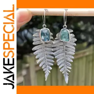 Vintage Boho Layered Leaf Earrings for Women
