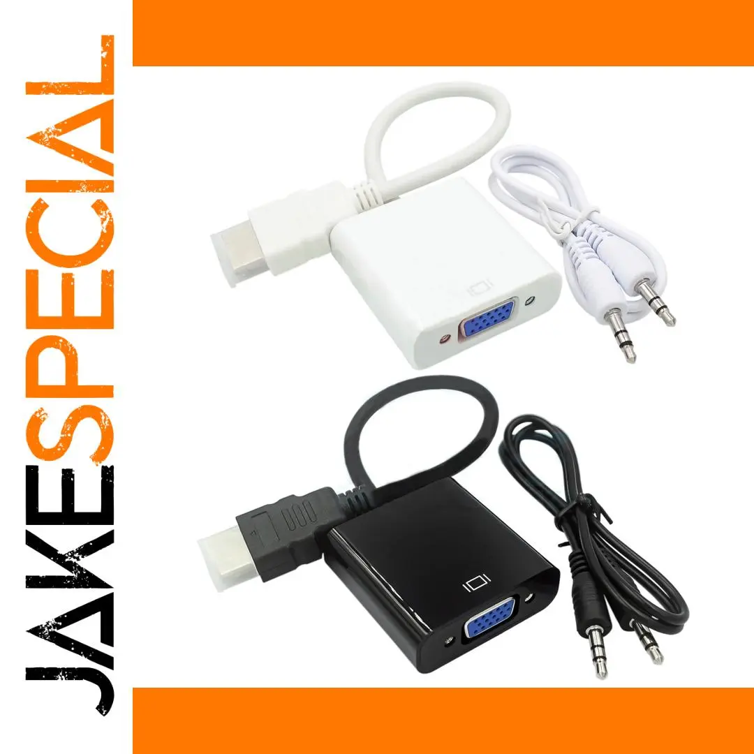 HDMI to VGA Adapter with Audio Support 1 HDMI to VGA Adapter with Audio Support