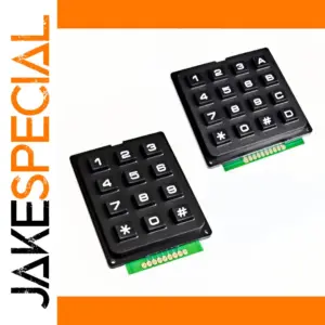 Black 3x4 or 4x4 Matrix Keypad Module