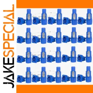 Set of 20 Blue PowerCon Connectors for Stage Power