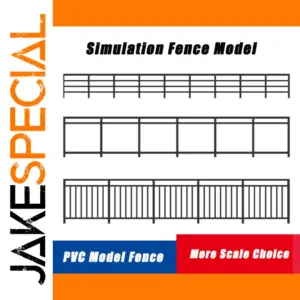 Miniature PVC Fence Model for Dioramas