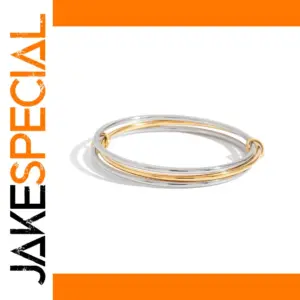 Two-Tone Stainless Steel Bracelet for Men and Women