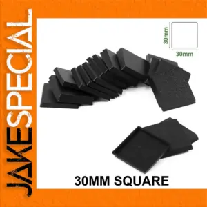 30mm Square Miniature Bases for Tabletop Games