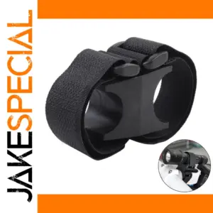 Black Multi-Purpose Bike Flashlight Strap