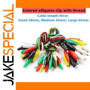 Vibrant 10-Piece Alligator Clip Testing Set