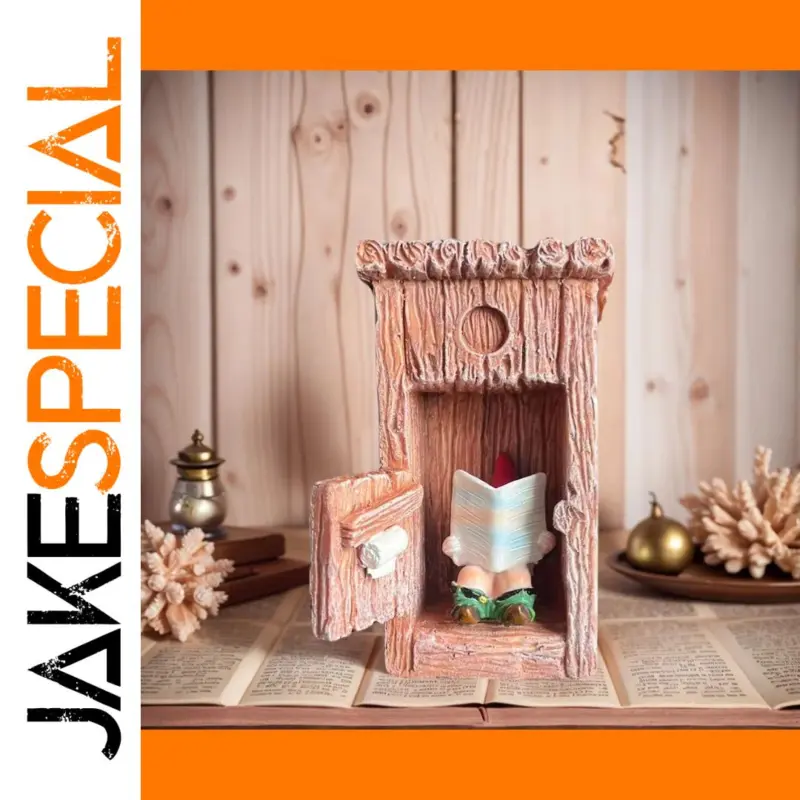 Whimsical Gnome Toilet Reading Sculpture: Add Charm and Humor to Your Decor 1 80bd0608ae1b4ecd8281420f product image
