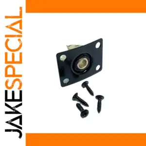 Black 6.35mm Electric Guitar Square Socket