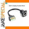 RJ45 Panel Mount to Terminal Block Cable 30cm