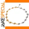 Modern Stainless Steel Beaded Necklace for Men