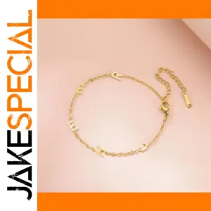 Custom Initial Letter Bracelet for Women