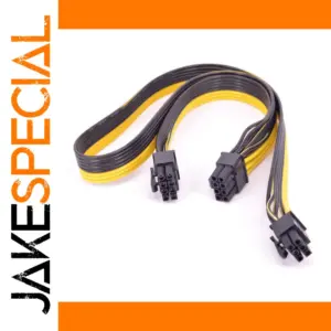 PCI-e 6 Pin to Dual 8 Pin Power Cable