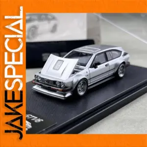 Silver Alfa Romeo GTV6 Miniature Model 1:64 Scale