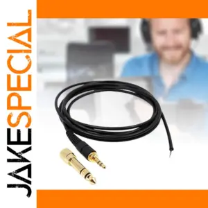Premium Black 6.5mm Headphone Extension Cable 150/200/300cm