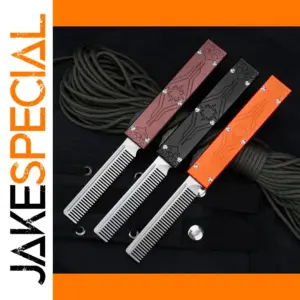 Stylish Auto Retractable Aluminum Comb